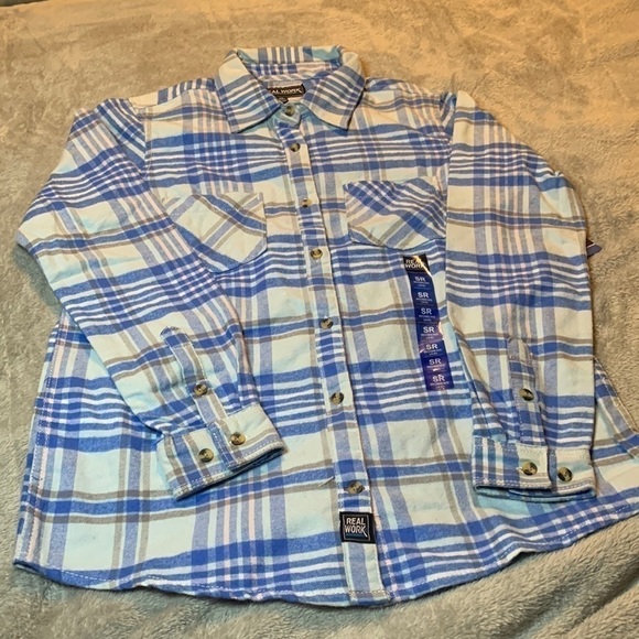 Real Work Tops - NWT Plaid Real Work Shirt